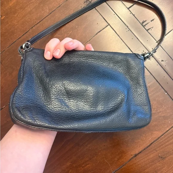 Kate Spade Pebbled Leather Shoulder Bag - Black USED - Picture 2 of 12